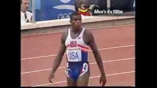 Men's 4x100m Relay Final at the Barcelona 1992 Olympics