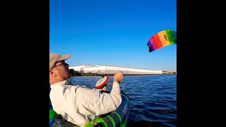 POWER Kite Kayaking How To #shorts #kayak #kitesurfing #sailing