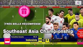 SOUTHEAST ASIA CHAMPIONSHIP FOOTBALL PES 2025 MOBILE JE RÉCUPÉRER LA RÉCOMPENSE AVEC NIVEAU LÉGENDS