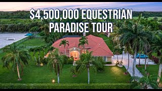 $4,500,000 Equestrian Home Tour | Wellington FL