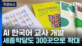 AI 한국어 교사 개발...세종학당도 300곳으로 확대 / YTN