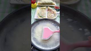 🥰 Satisfying with delicious egg pancake 🥳 #streetfood #satisfying #satisfyingvideo