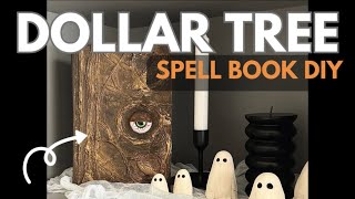 Viral Dollar Tree 🔮SPELL👁️BOOK DIY #dollartree #diy #craft #decorhacks #halloween #decoration