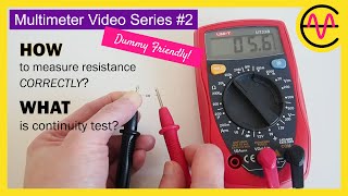 Multimeter for dummies #2 | Measure Resistance | Continuity Test | 零基礎萬用電錶影片系列 2 | 數字式電錶歐姆檔使用 | 導通測試