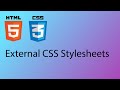 HTML & CSS 2020 Tutorial 10 - Styling your website with external stylesheets (CSS)
