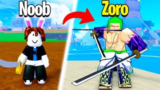 Upgrading NOOB to GOD Zoro in Blox Fruits..