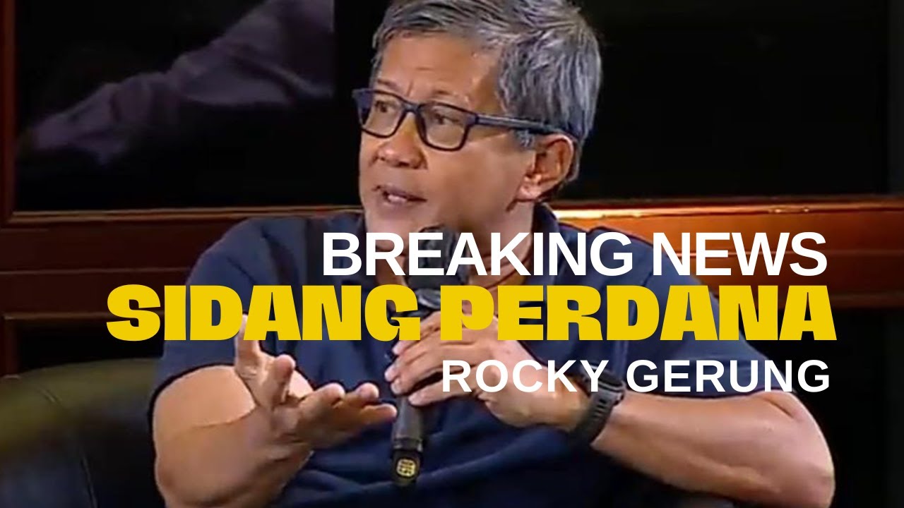 BREAKING NEWS - Sidang Perdana Rocky Gerung Digugat Perdata Buntut ...