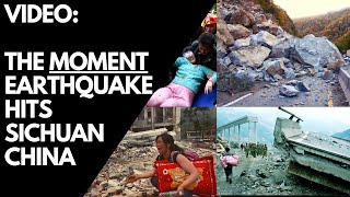 Video Shows The Moment Earthquake Hits Sichuan China