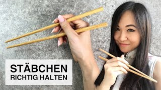 Mit Stäbchen essen | Essstäbchen richtig halten