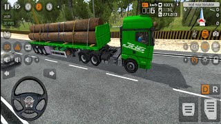 Bussid Truck Faw JH6 Trailer Muat pipa Besi Mod | Bus simulator indonesia #54