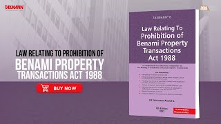 Taxmann's Law Relating to Prohibition of Benami Property Transactions Act | Section-wise Commentary