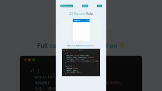 🌐 Fully Responsive Navbar Using HTML & CSS – Must Try! #webdevelopment #coding #navbar #css #shorts