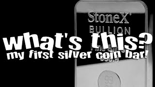 My first silver coin bar from Bullion Exchanges! ... Did I make the right choice? StoneX Bullion