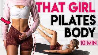 THAT GIRL PILATES BODY ﻿🔥 Full Body Fat Burn & Tone | 10 min Workout