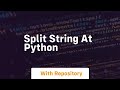 split string at python