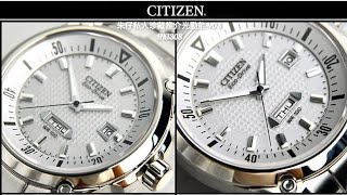 CITIZEN ECO-DRIVE朱仔私人珍藏推介《日本製造🇯🇵cyber style 罕有停產款😍星辰光動能🌞 DAY-DATE 灰銀色壓紋Dial✨藍寶石》Hk1308🥳tel 96699429🎉