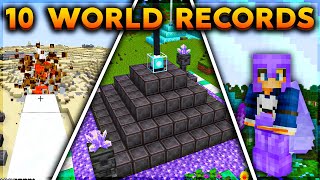 BREAKING 10 WORLD RECORDS in Minecraft (Hindi)