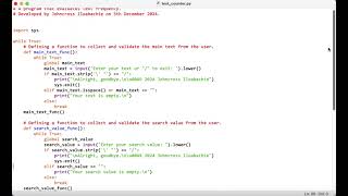Text Frequency Counter | Python Program