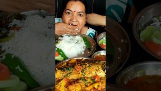 Eating Spicy 🌶️Gajar beans Fry With Huge Rice🤤🤤#viralvideo #shorts #eatingshow