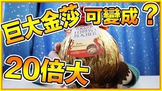 開給大家看巨大金莎裹有什麼？？包裝紙還可用來做什麼？