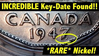 Super *RARE* 1947 DOT nickel found in this INCREDIBLE Coin Lot Purchase! And sooo many OLDIES!