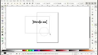 Put text in a circle using Inkscape