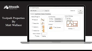 Optimizer Toolpath Properties
