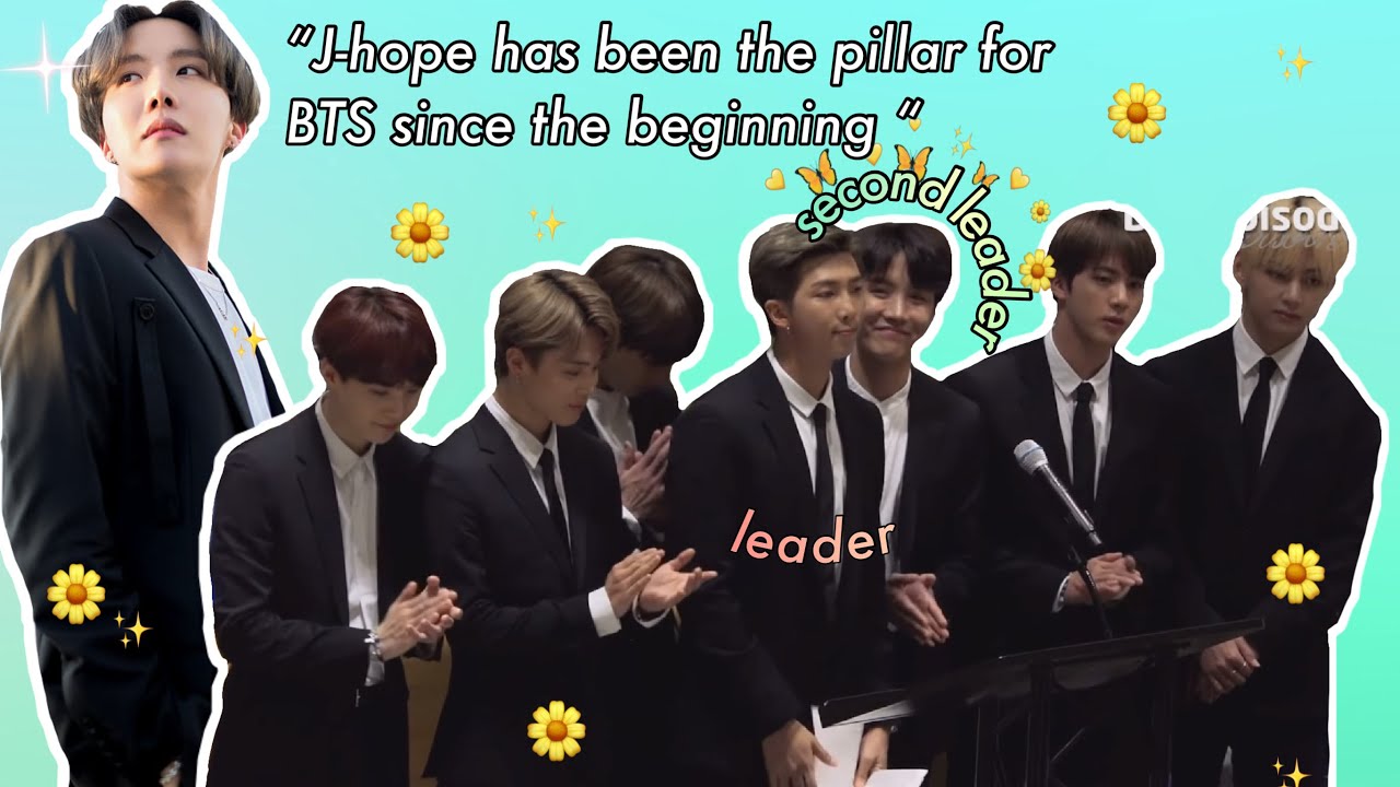 How BTS relies on Hoseok as the second leader/pillar of BTS | part 1:moral support, taking care