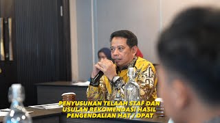 penyusunan telaah staf dan usulan rekomendasi hasil pengendalian HAT/DPAT