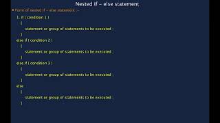 12. NESTED IF ELSE STATEMENT IN C | C Programming Tutorials