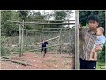 17 year old single mother building bamboo house - Take care of abandoned baby - Ma Tieu Ly