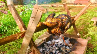 ചിക്കൻ വടിയിൽ കോർത് ചുട്ടെടുത്തത് | പൊളി സാനം | Grilled chicken recipe in malayalam