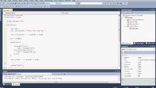 Microsoft Visual Studio C++ Tutorial 24 (Char Pointers), HD