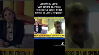 Sorin Ovidiu Vîntu: Sunt convins 100% că armata română îl va sprijini pe Călin Georgescu