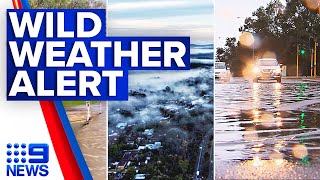 Flood and storm warnings as downpour set to smash east coast | 9 News Australia