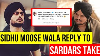 SIDHU MOOSE WALA Reply To SARDARS TAKE For Giving Bad Review On His Movie Moosa Jatt