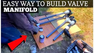 How to Build a Sprinkler Valve Manifold the Easy Way