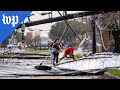 Destructive tornado rips through Houston area