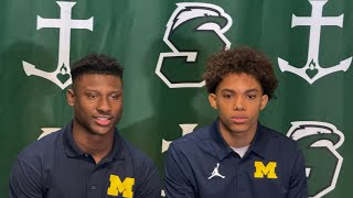 Archbishop Shaw signing day.  Jasper Parker and Jacob Washington signs with Michigan.