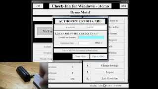 Credit Card Processing Interface for Check-Inn