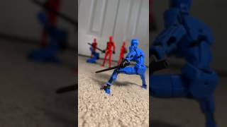 Blue vs red! 🔴🔵 #actionfigures #t13 #titan13toy #toy #stickman #redvsblue