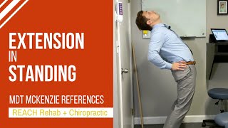 Extension in Standing (EIS) | MDT | McKenzie Method Reference