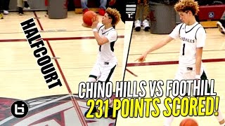Chino Hills CRAZY SHOW Continues! FULL Highlights! LaMelo Ball Halfcourt Shot! L