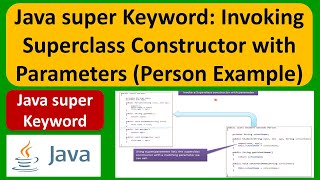 Java super Keyword: Invoking Superclass Constructor with Parameters (Person Example) | Java Tutorial