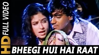 Bheegi Hui Hai Raat Magar | Kumar Sanu, Kavita Krishnamurthy | Sangram 1993 Rain Song | Ajay Devgan