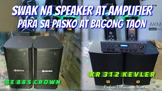 SWAK NA SPEAKER AT AMPLIFIER PARA NGAYUNG PASKO AT BAGONG TAON @electrosoundsanddiy