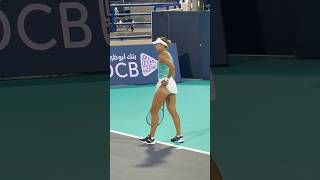 Magda Linette vs Haddad Maia #tennis #shorts abu dhabi open 2024