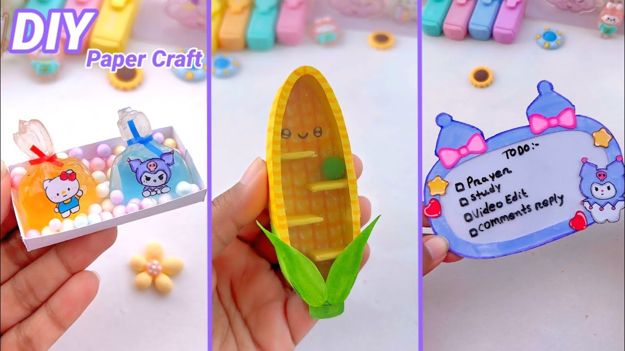 Diy Miniature Crafts Idea Easy Craft Ideas School Hacks Mini