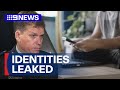 Domestic violence victims' identities accidently leaked by police | 9 News Australia