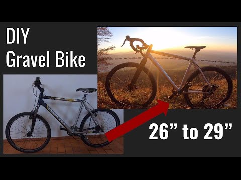 DIY Gravel Bike Cyclocross Budget Custom 1x11 MTB Conversion From 26 ...